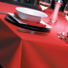 Red Natural Weave Tablecloths