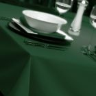 Forest Green Natural Weave Tablecloths